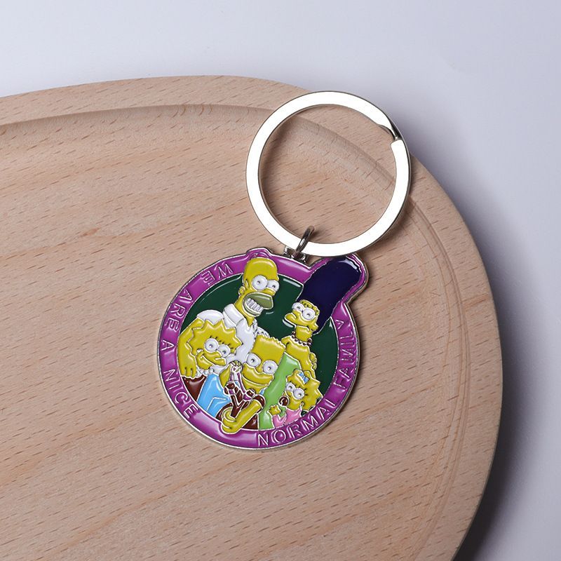Car Accessories Workshop - The Simpsons Anime Keychain Cute Character