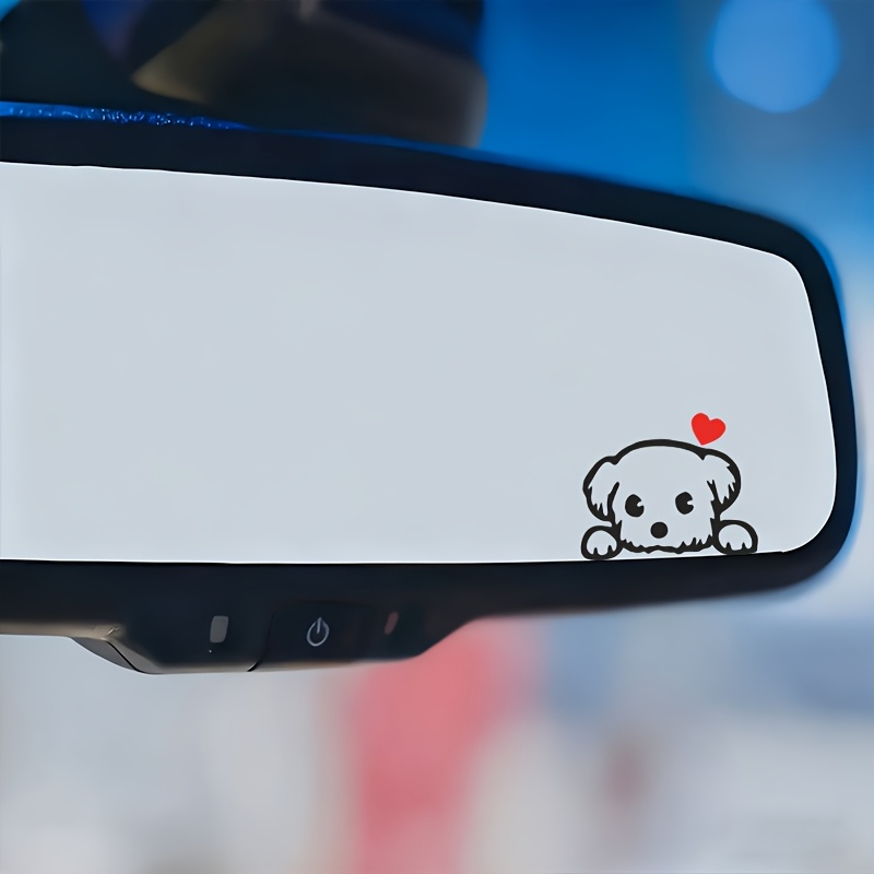 Car Accessories Nz - 2PCS Cute Cartoon Dog Fun Vinyl