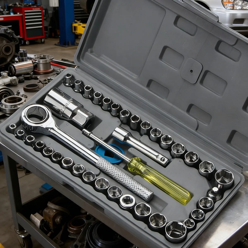 Car Accessories Workshop - Multifunctional Auto Socket Wrench Tool Set,