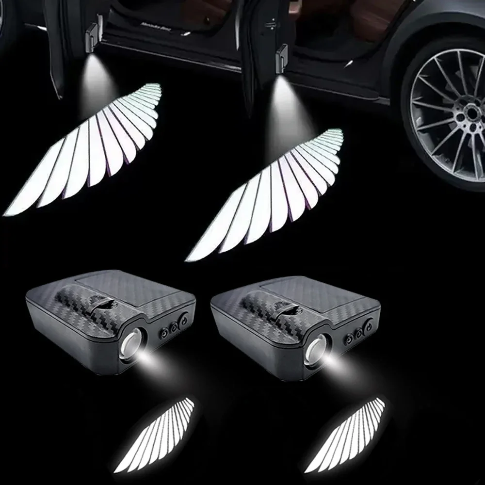 2Pcs/4Pcs Car Angel Wings Wire - огляд і ціна Car Accessories Logo