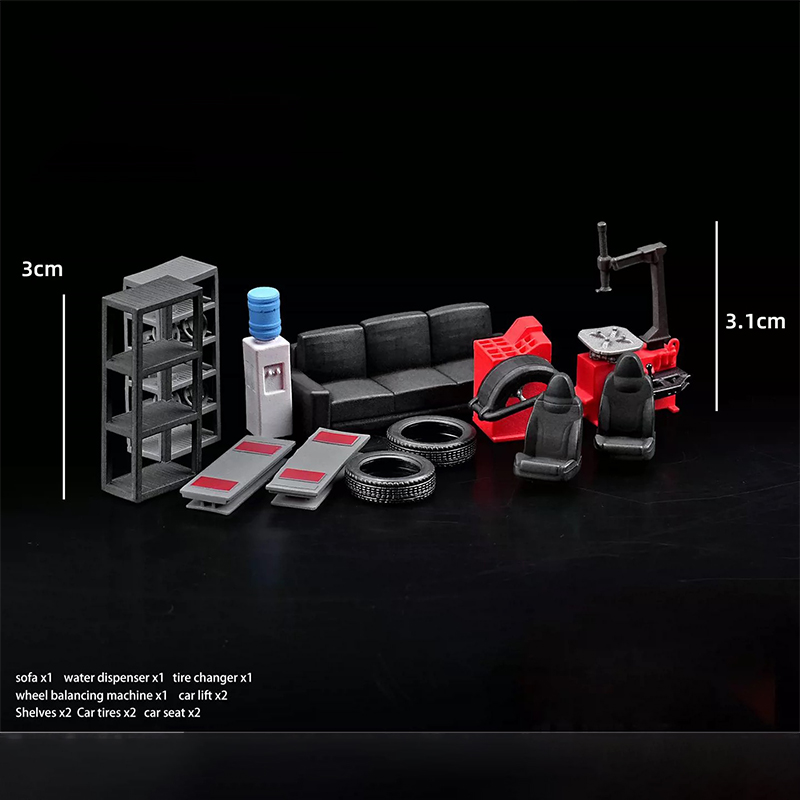 1:64 Car Repair Shop Prop Set  - огляд і ціна Car Accessories Shop