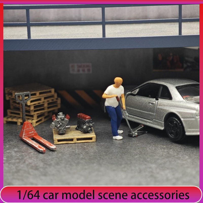 1:64 Car Model Repair Shop Sce - огляд і ціна Car Accessories Shop