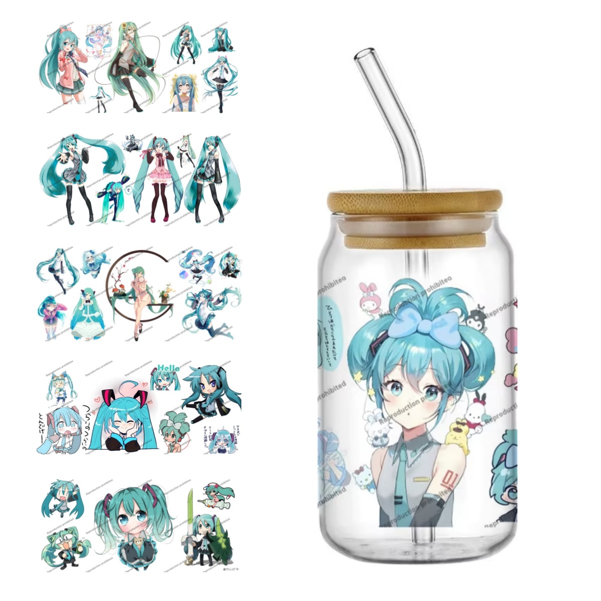 Hatsune Miku UV DTF Cup Wrap 1 - огляд і ціна Car Accessories Nz