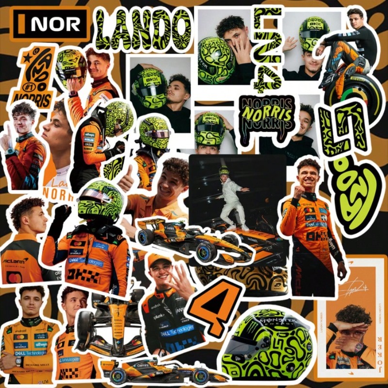 59PCS Lando Norris racing-them - огляд і ціна Car Accessories Nz