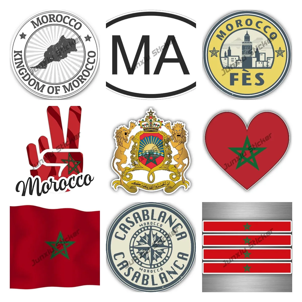 Morocco Coat of Arms Car Stick - огляд і ціна Car Accessories Malaysia
