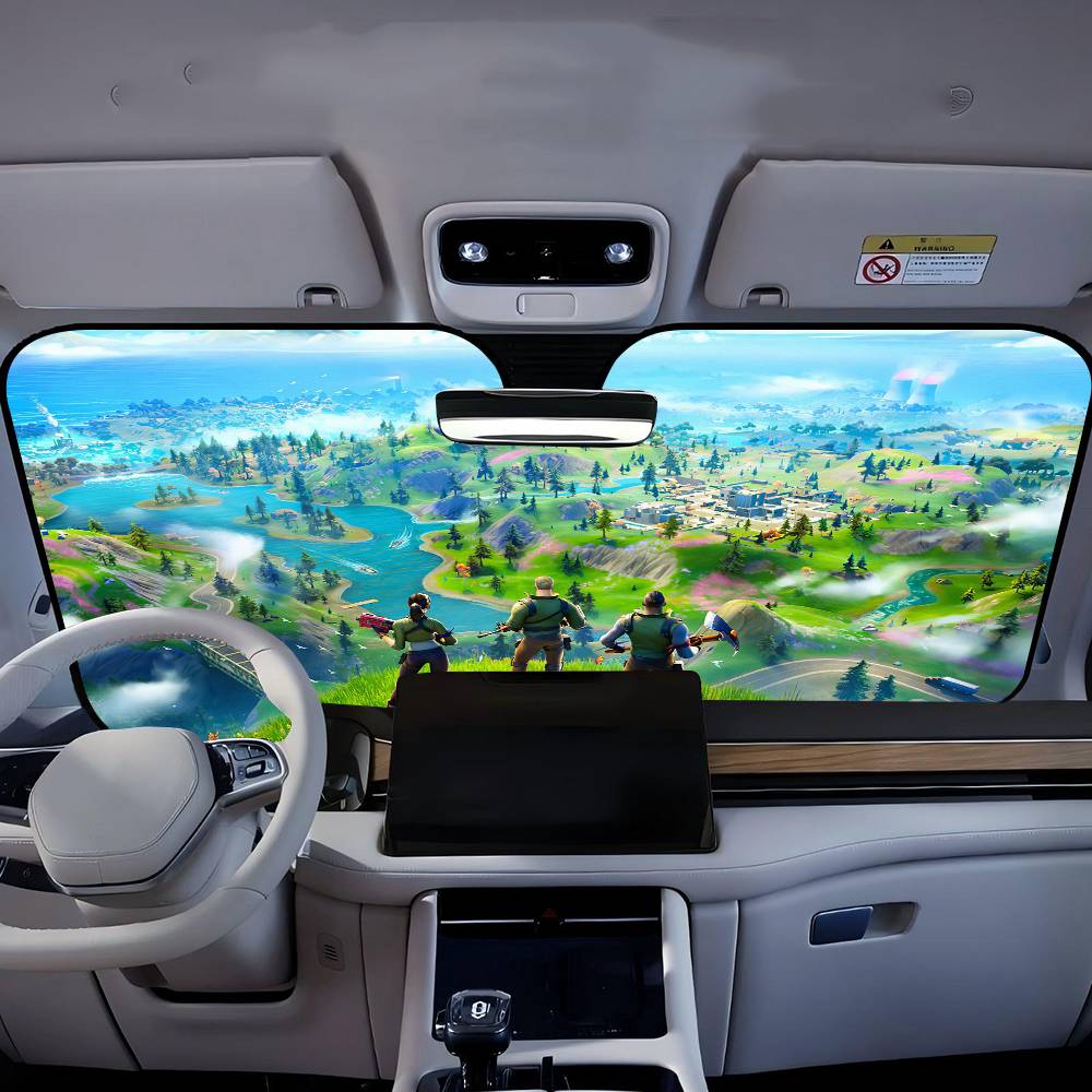 Cartoon Game F-FortniteS Car W - огляд і ціна Car Accessories Window